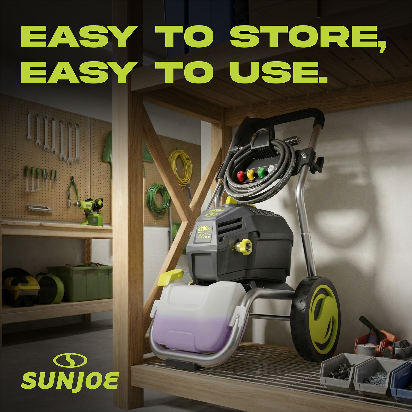 Sun Joe Electric Pressure Washer, Power Tool with 5 Quick Connect Tips(Open Box)