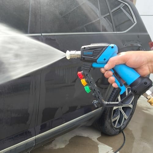 High Power Pressure Washer Gun with Swivel, 5 Nozzles, 5000 PSI, Loss Prevention