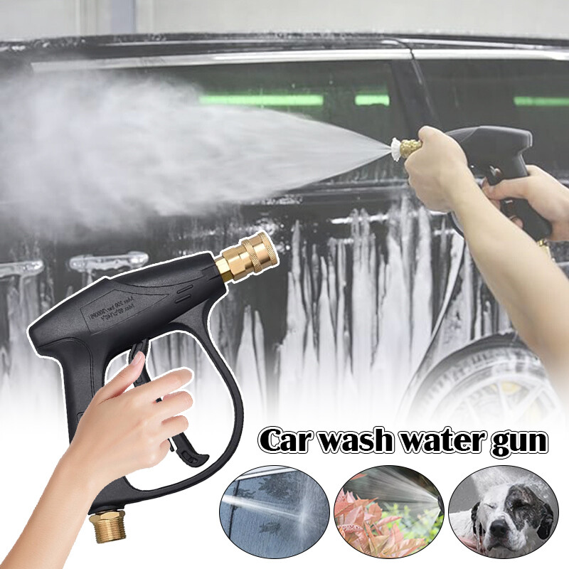 Car High Pressure Wash Water Gun Fan Shaped Quick Connector Nozzles Accessories