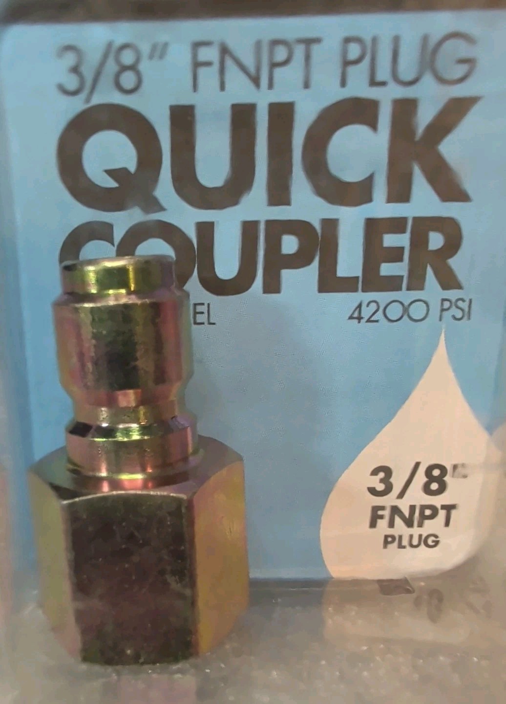 Forney 3/8 In. Female Quick Connect Pressure Washer Plug 75137 Forney 75137 3/8