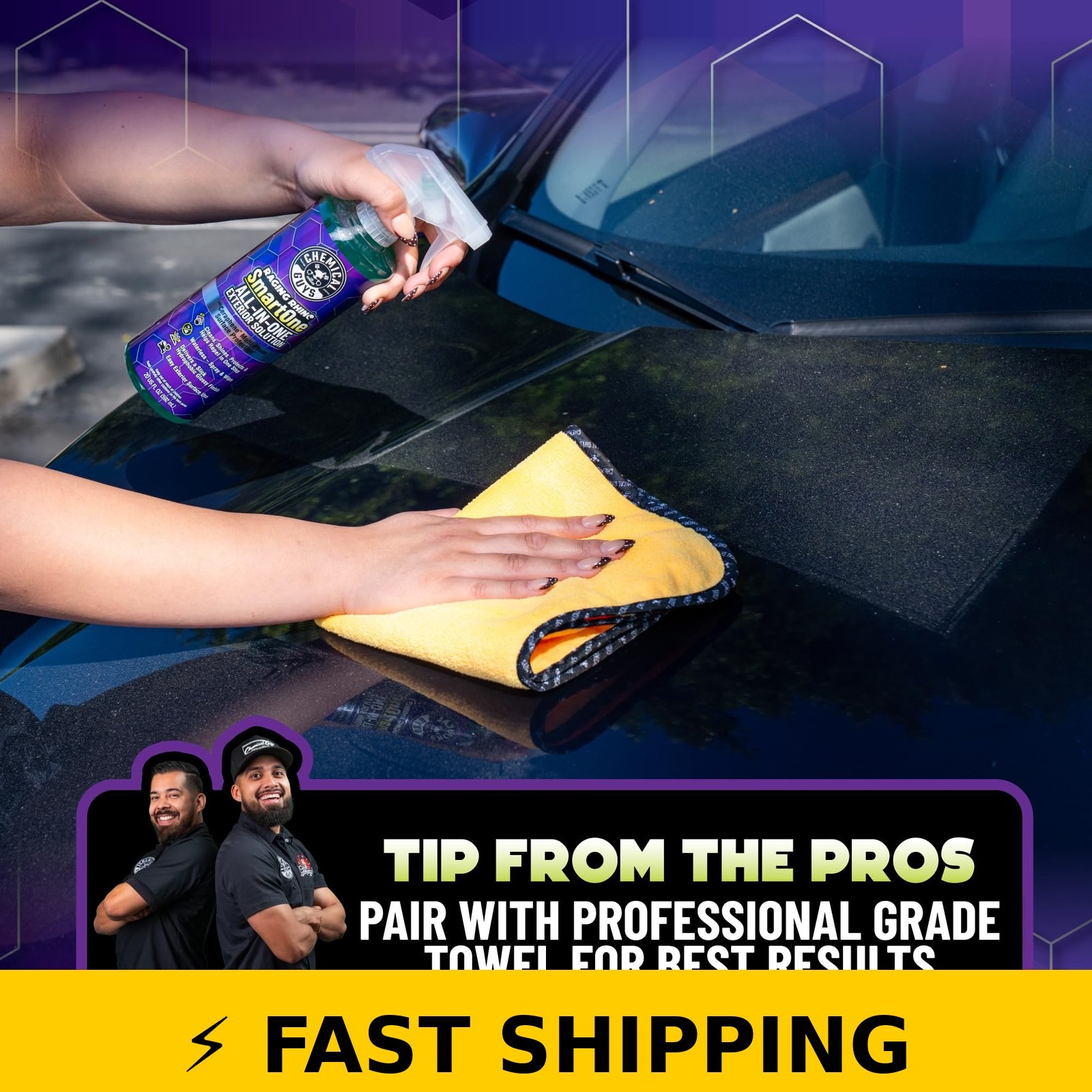 Chemical Guys Raging Rhino Waterless Car Wash, 20 Fl Oz