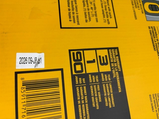 DEWALT #DCPW550B 550 MAX PSI CORDLESS POWER CLEANER 2026 TOOL ONLY N (F40048830)