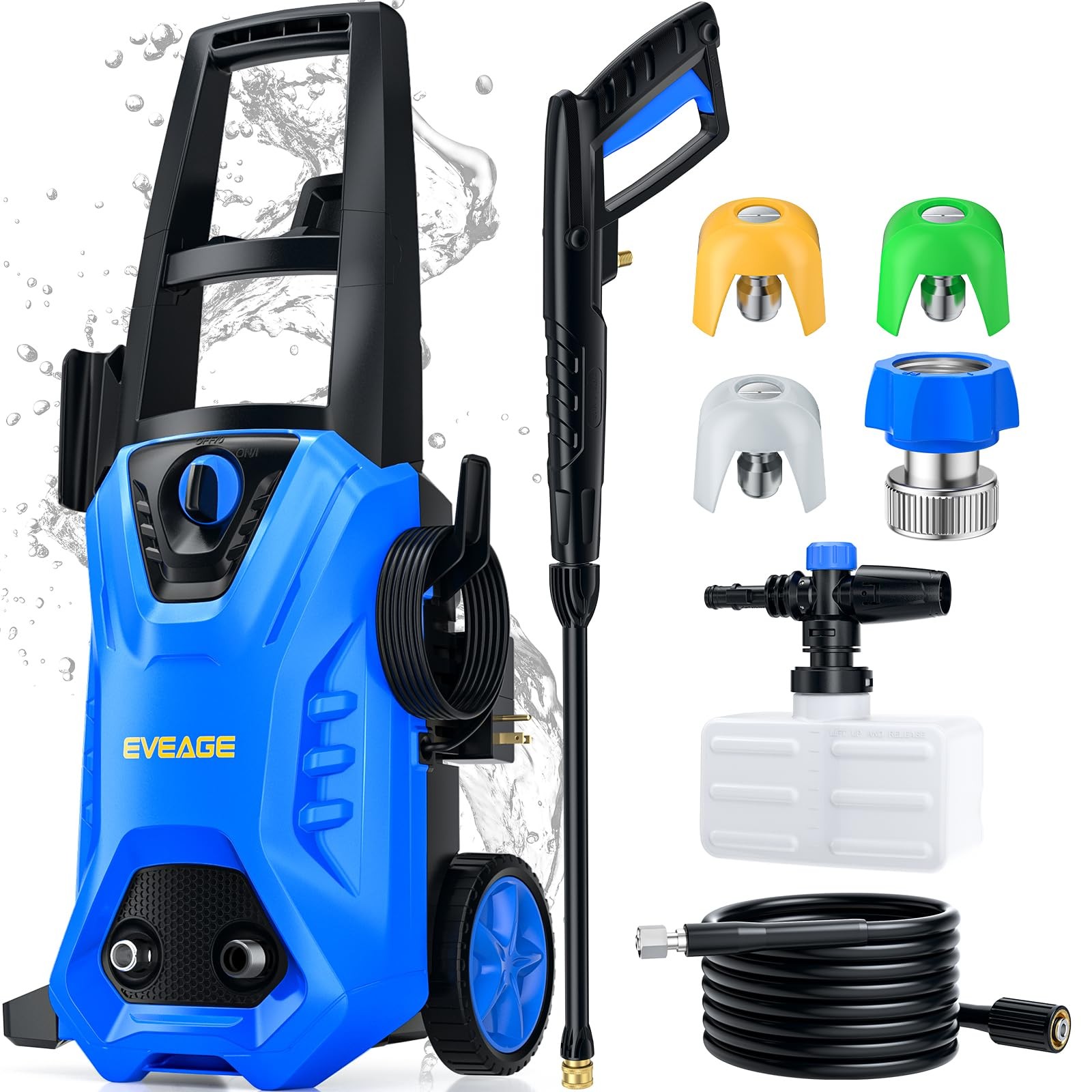 EVEAGE Electric Pressure Washer 4200 PSI 2.8 GPM Power – YLQ5662K-170A