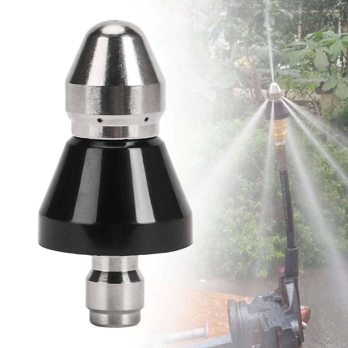 1/4 High-Pressure Drain Nozzle Sewer Pipe Cleaner Pressure Washer/Cleaning Tools