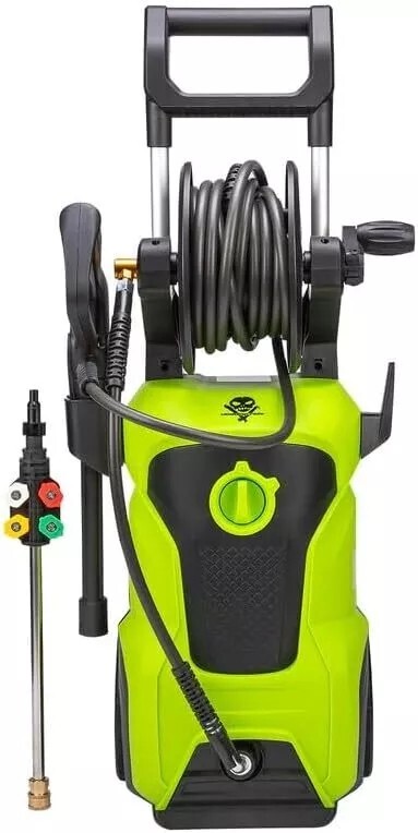 Voodoo Ride Power Pressure Washer 1800 Watt 26 Foot Steel Braided Hose 4 Nozzles