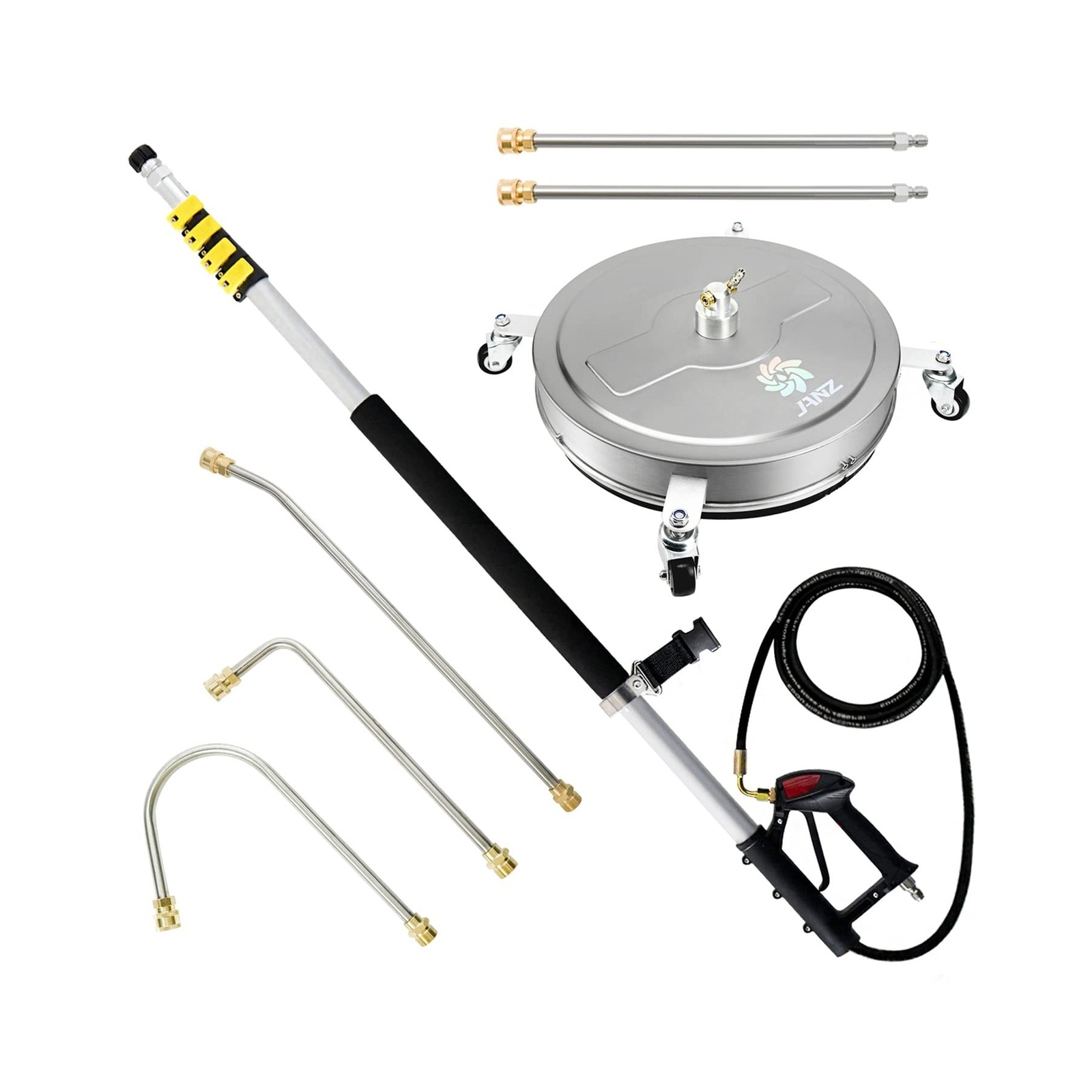 JANZ 20” Surface Cleaner and 24 FT Telescoping Wand Pro