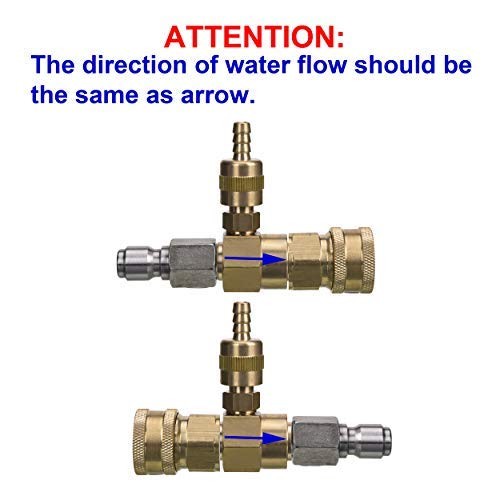 Adjustable Chemical Injector Kit for Pressure Washer, Soap Injector, 3/8 Inch…