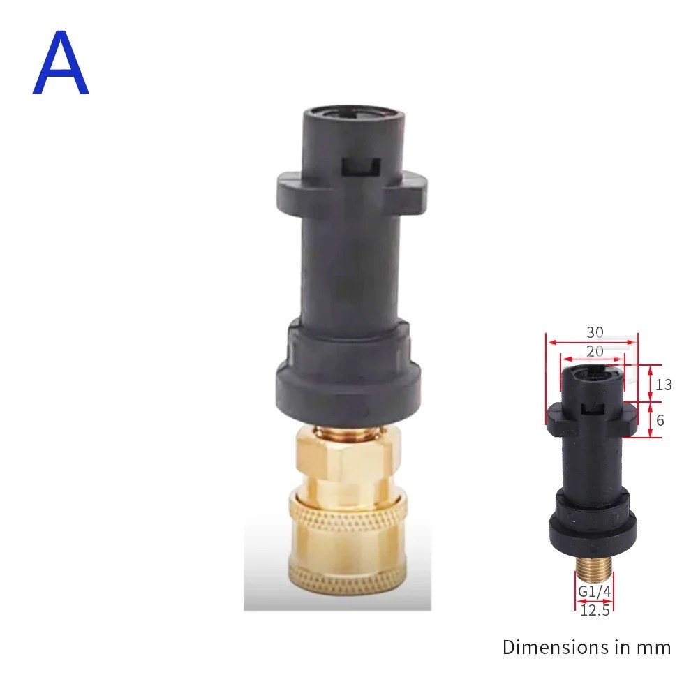 1/4″ Pressure Washer Quick Connect Adapter Bayonet Fitting for Karcher