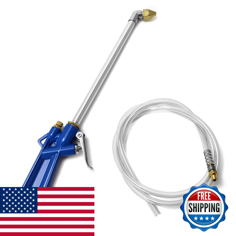 Qwork Air Blow Gun Pneumatic Engine Cleaning Gun 4Ft Hose Cleaning Degreaser