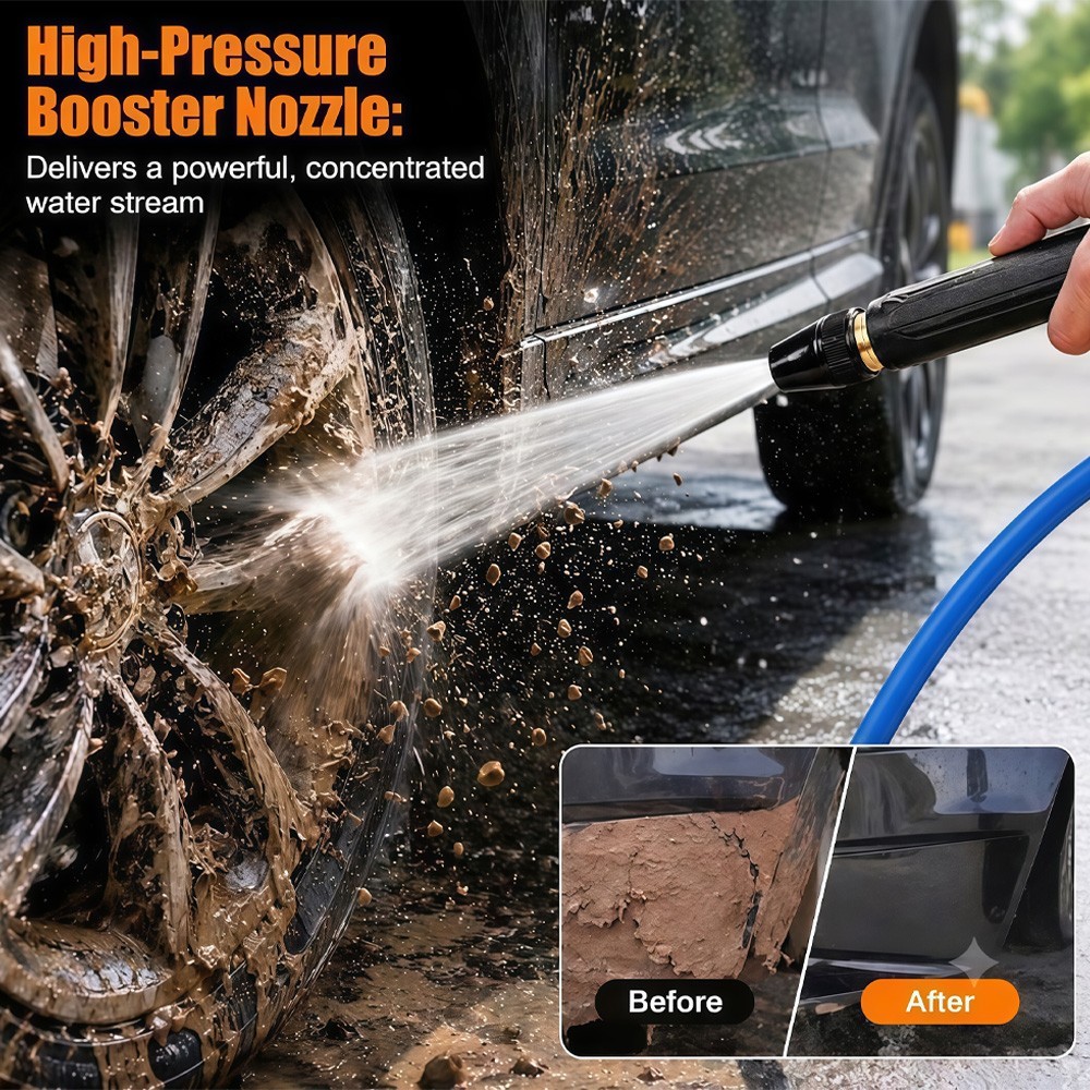 Water Spray Gun High Pressure Metal Brass Nozzle Car Garden Lawn Wash Hose PipLG