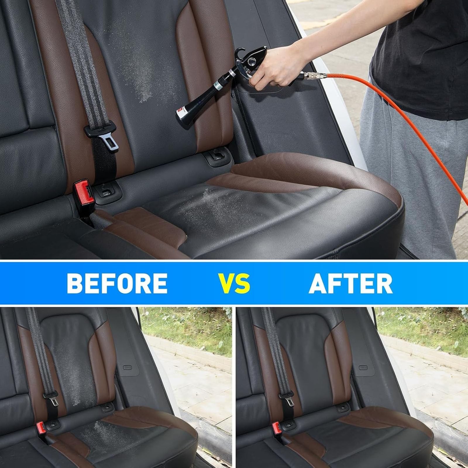 Car Detailing Air Cleaning Gun with 2 Nozzles – Remove Dirt & Dust Fast!