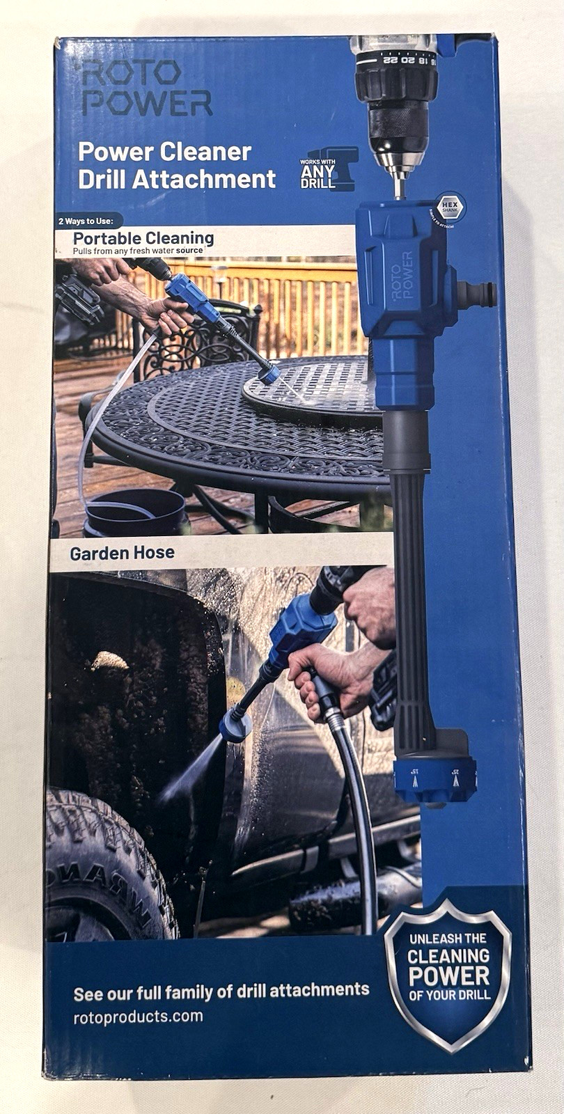 ROTOPOWER Power Cleaner Drill Attachment 600-PSI 1-GPM NEW IN THE BOX!