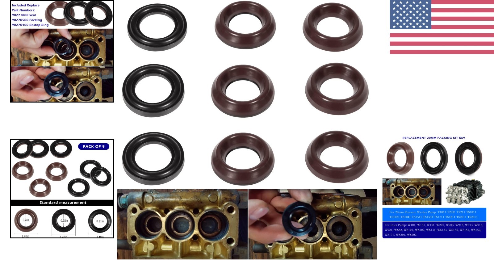 Quality 20mm Pump Rebuild Kit with High-Temperature Resistance and Durability