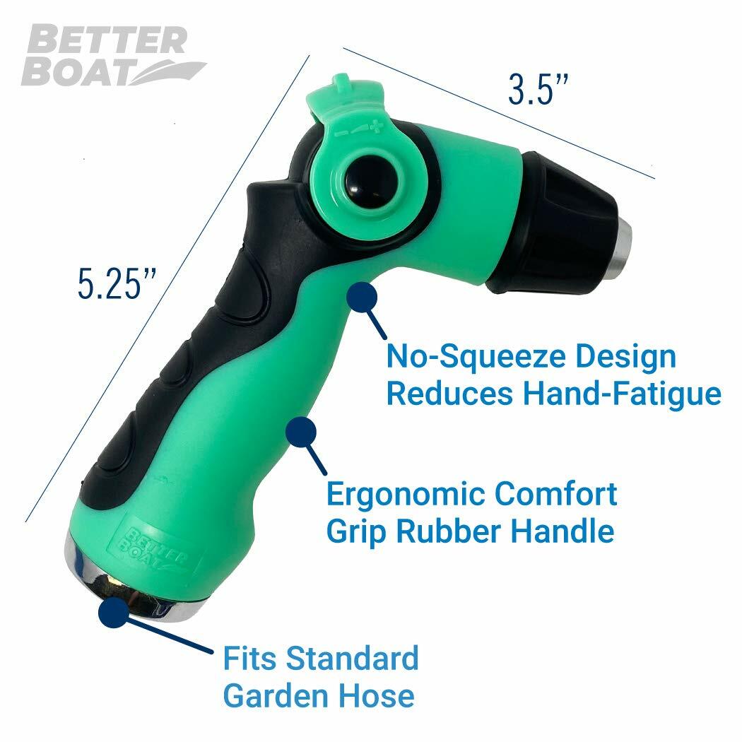 Better Boat Hose Nozzle for Use with Water Hose Garden Hose Marine Grade Washd..