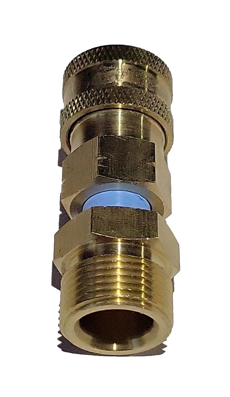 Pressure Washer M22-14mm x Male x 1/4 Brass Coupler – Karcher Style