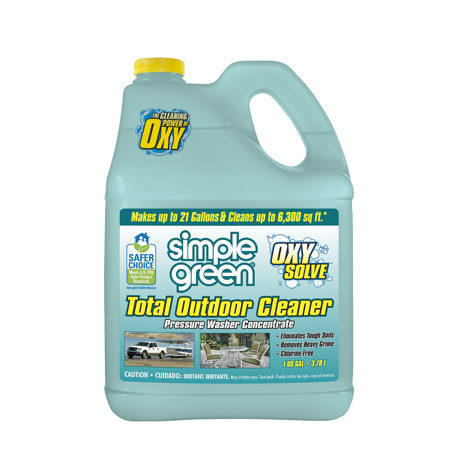 1 Gallon Outdoor Pressure Washer Cleaner Oxy Solve Total Clean