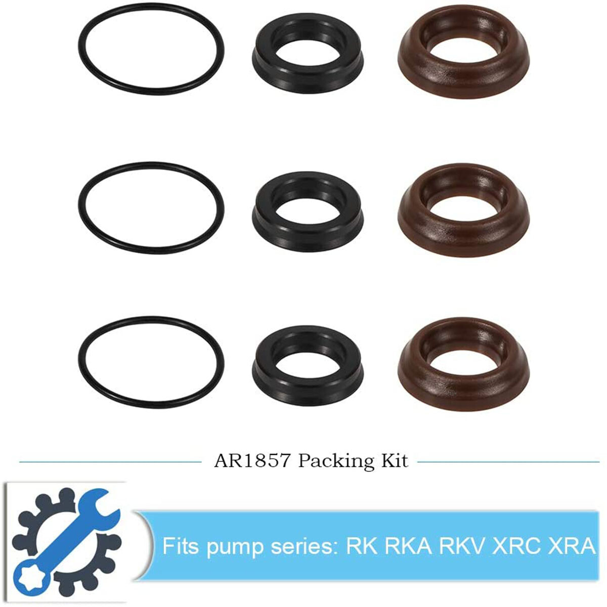 For Annovi Reverberi Pump O-Ring Seal Packing Kit AR1857 XR RK RKA RKV XRC XRA