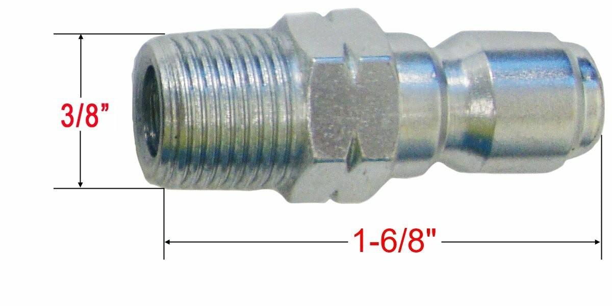 Power Ball Valve Kit & 3/8″ Male-Female Quick Connect for Pressure Washer Hose