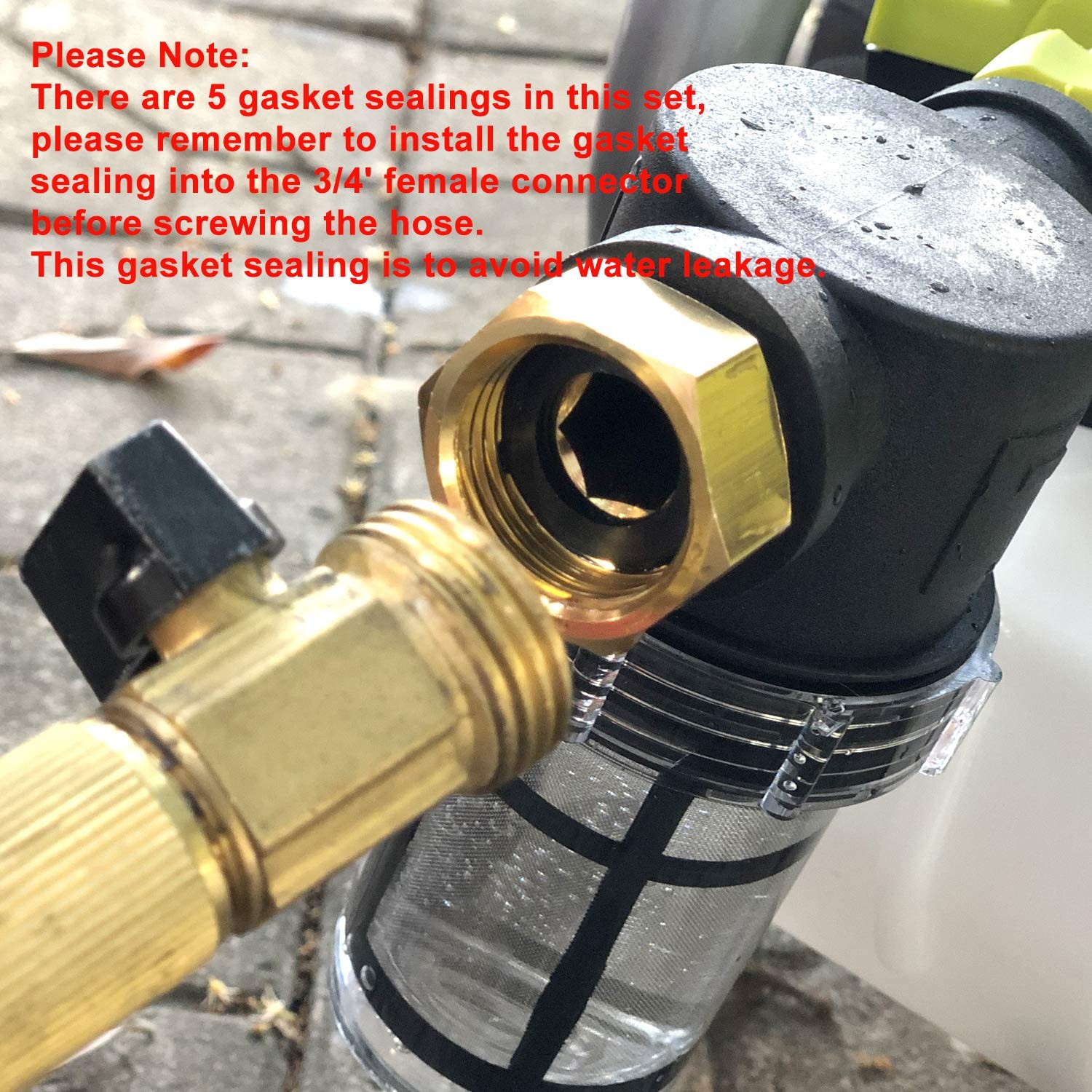 in-line Garden Hose Water Filter for Well Water, Line Hose Water Sediment Fil…