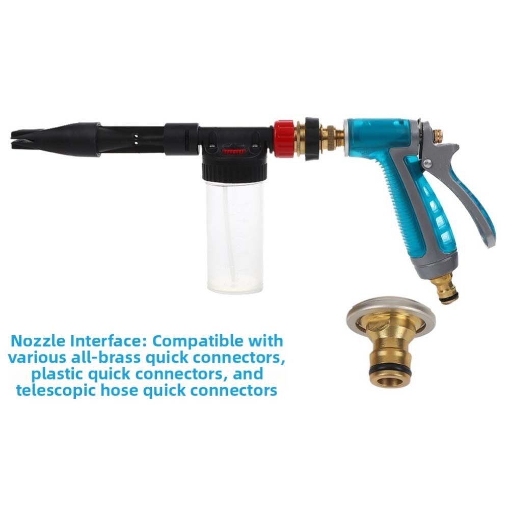 2 in 1 Car Cleaning Foam Pistol 100ml Adjustable Spray Angle for Easy Wash