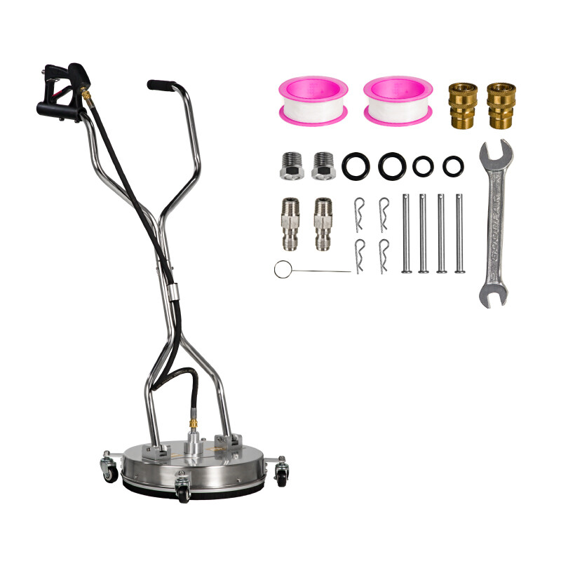 16.5″ Pressure Washer Surface Cleaner With Handles & 4 Spinner Wheels