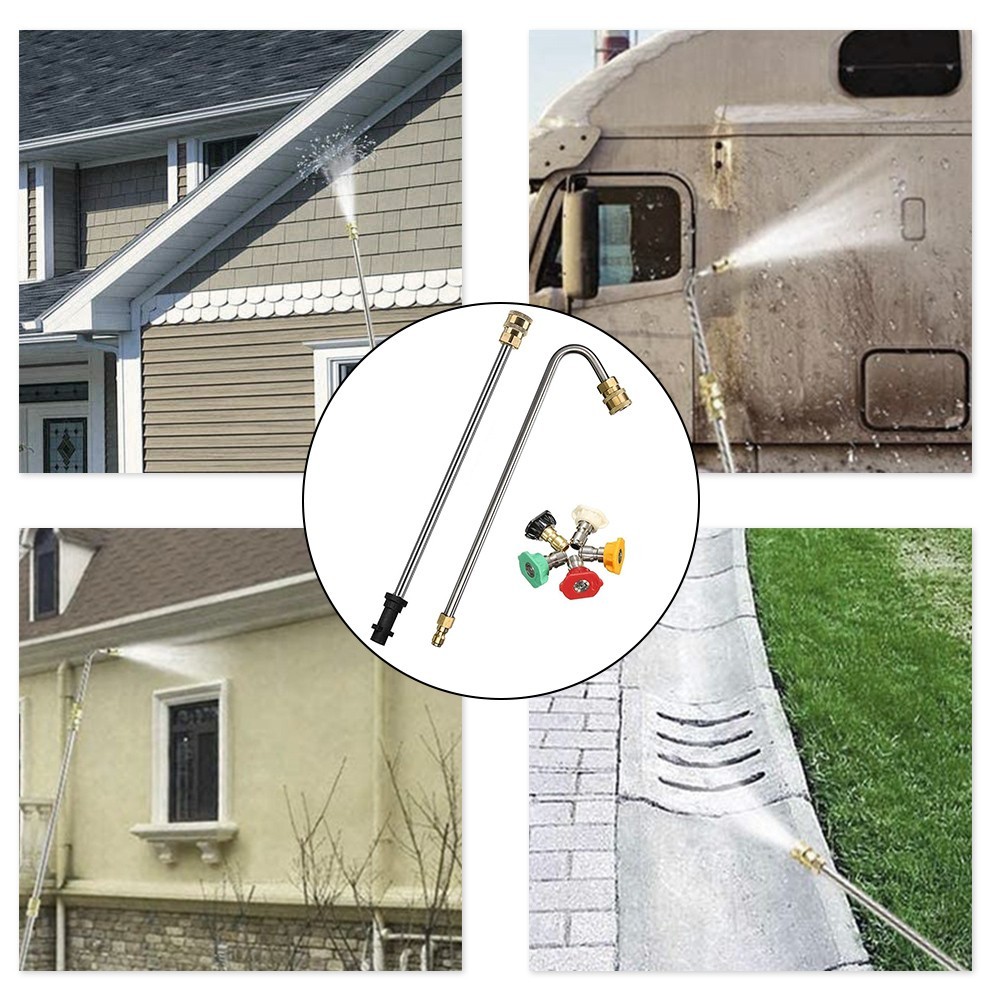 Extension Wand Gardening Home U Pressure Washer Angled Easy To Install
