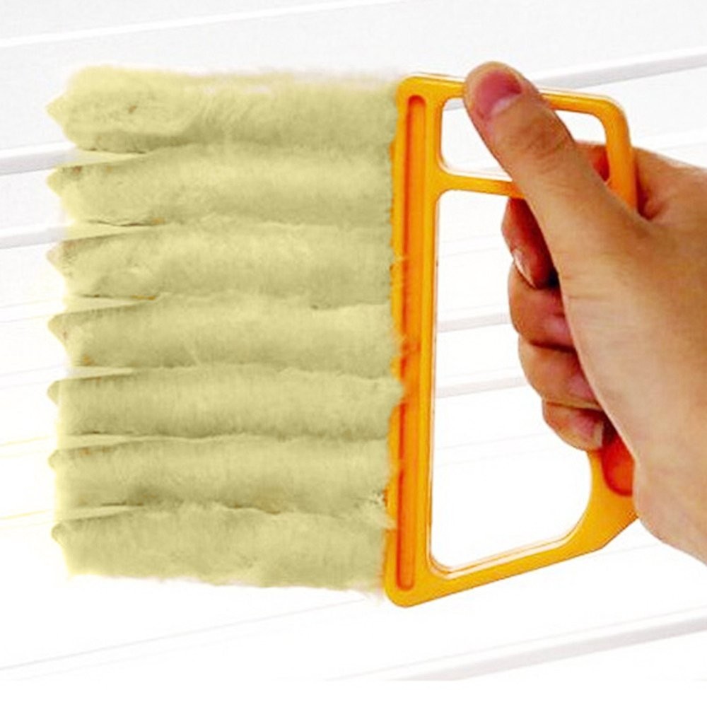 Blind Cleaner Brush , Blinds Dust Shutters , Mini Washable & Removable Orange