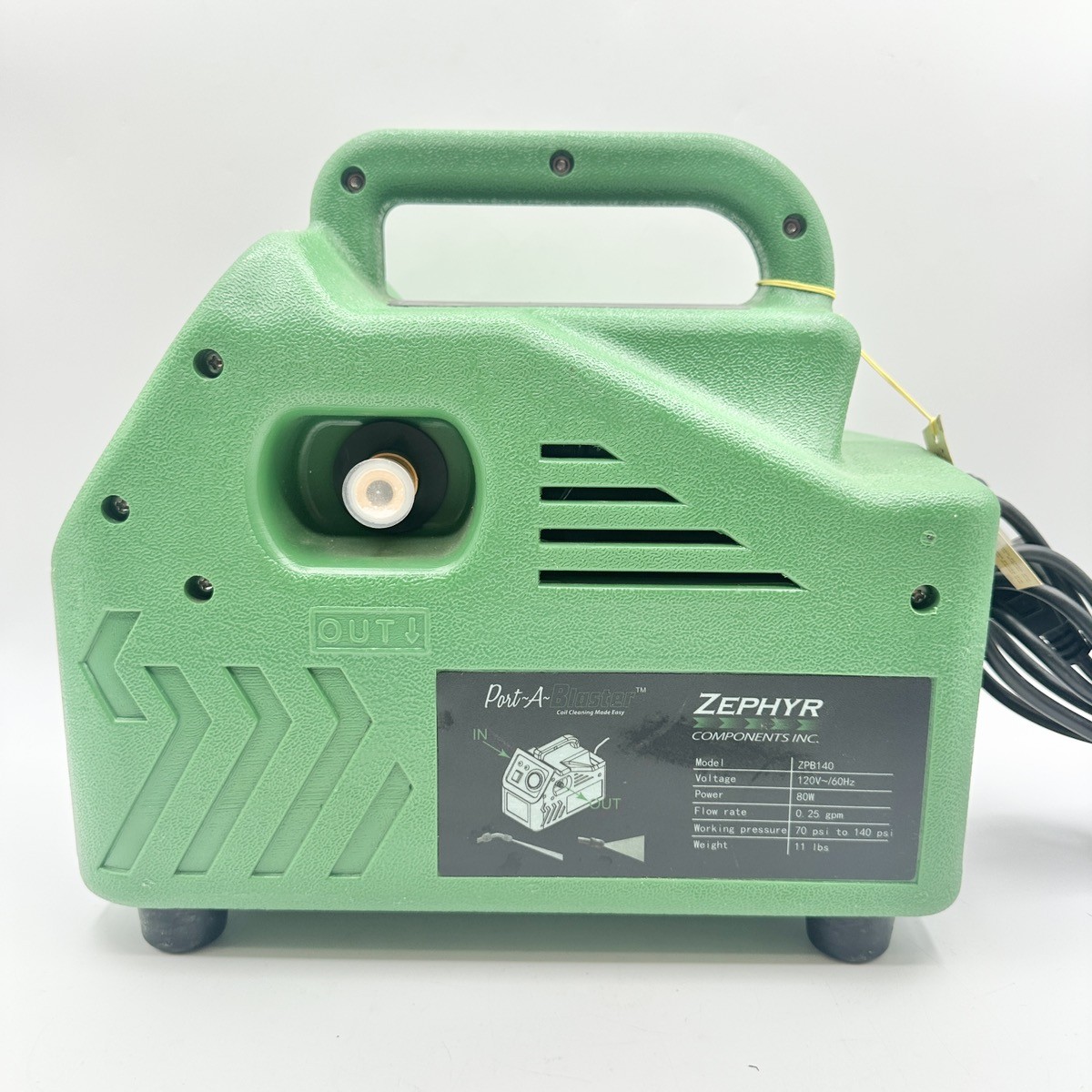 Port-A-Blaster Zephyr ZPB140 HVAC Coil Cleaning Portable Pressure Washer