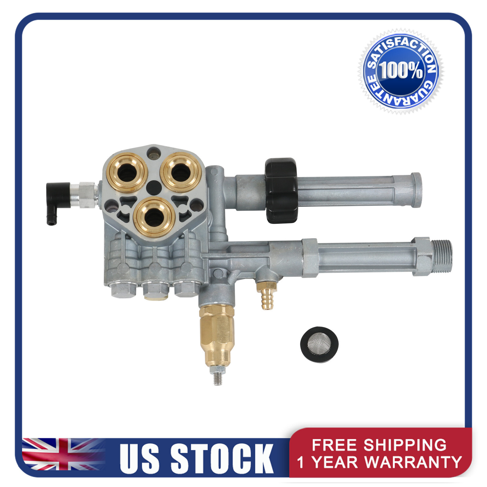 Complete Pump Head for SRMW2.3G28 & SRMW2.4G28 Model Pumps W/ Unloader 2800 PSI