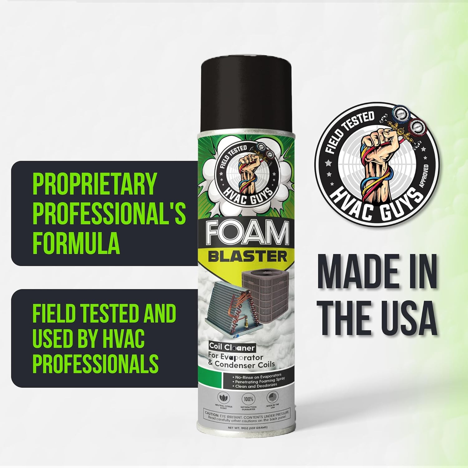 Leak Saver Foam Blaster AC Coil Cleaner Foam Spray | HVAC Coil Cleaner for AC