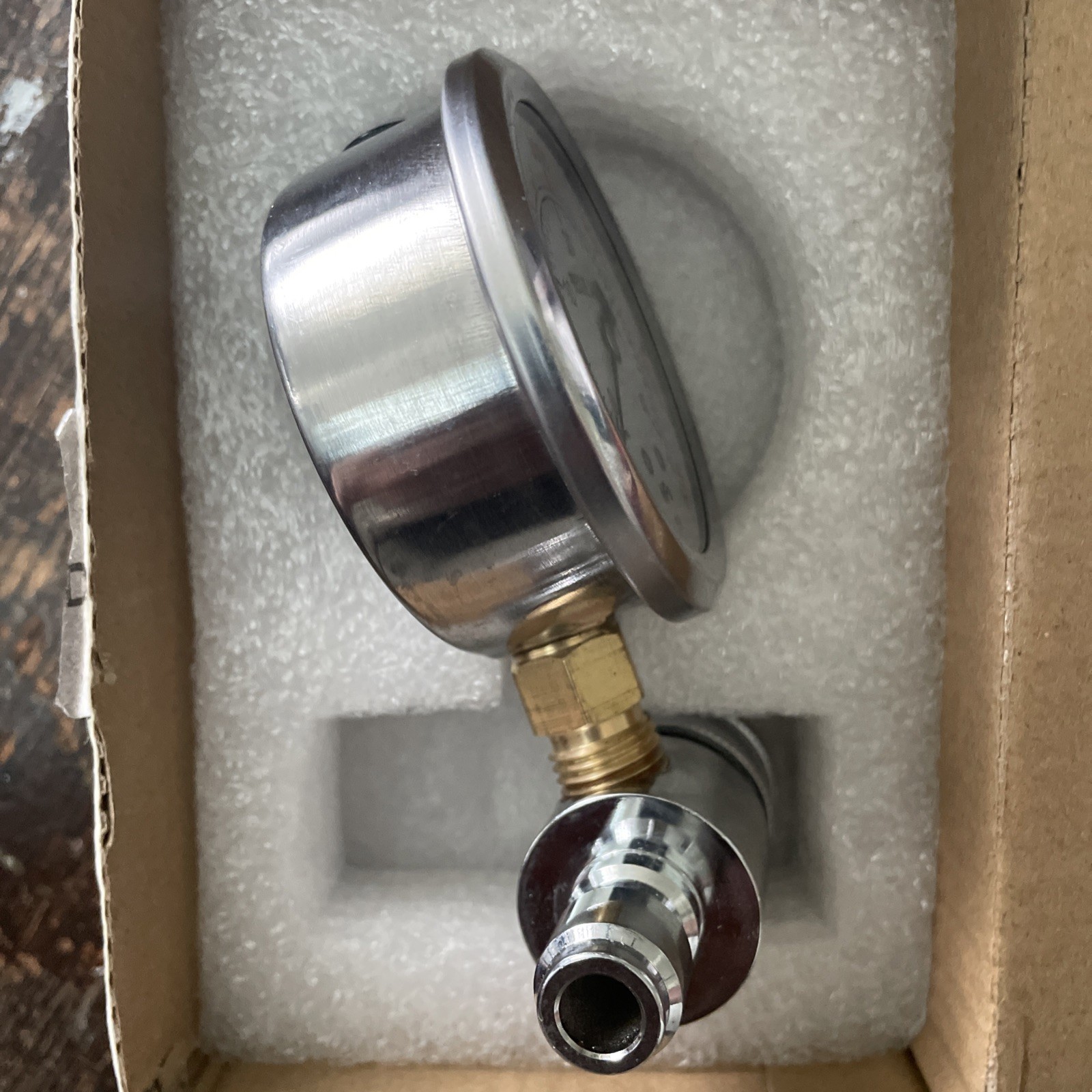 6000 PSI Pressure Washer Gauge With Stainless Steel and Brass Construction New
