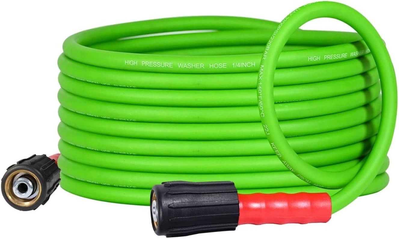 Kink Resistant Pressure Washer Hose 25FT – Perfect for Gas & Electric Washers
