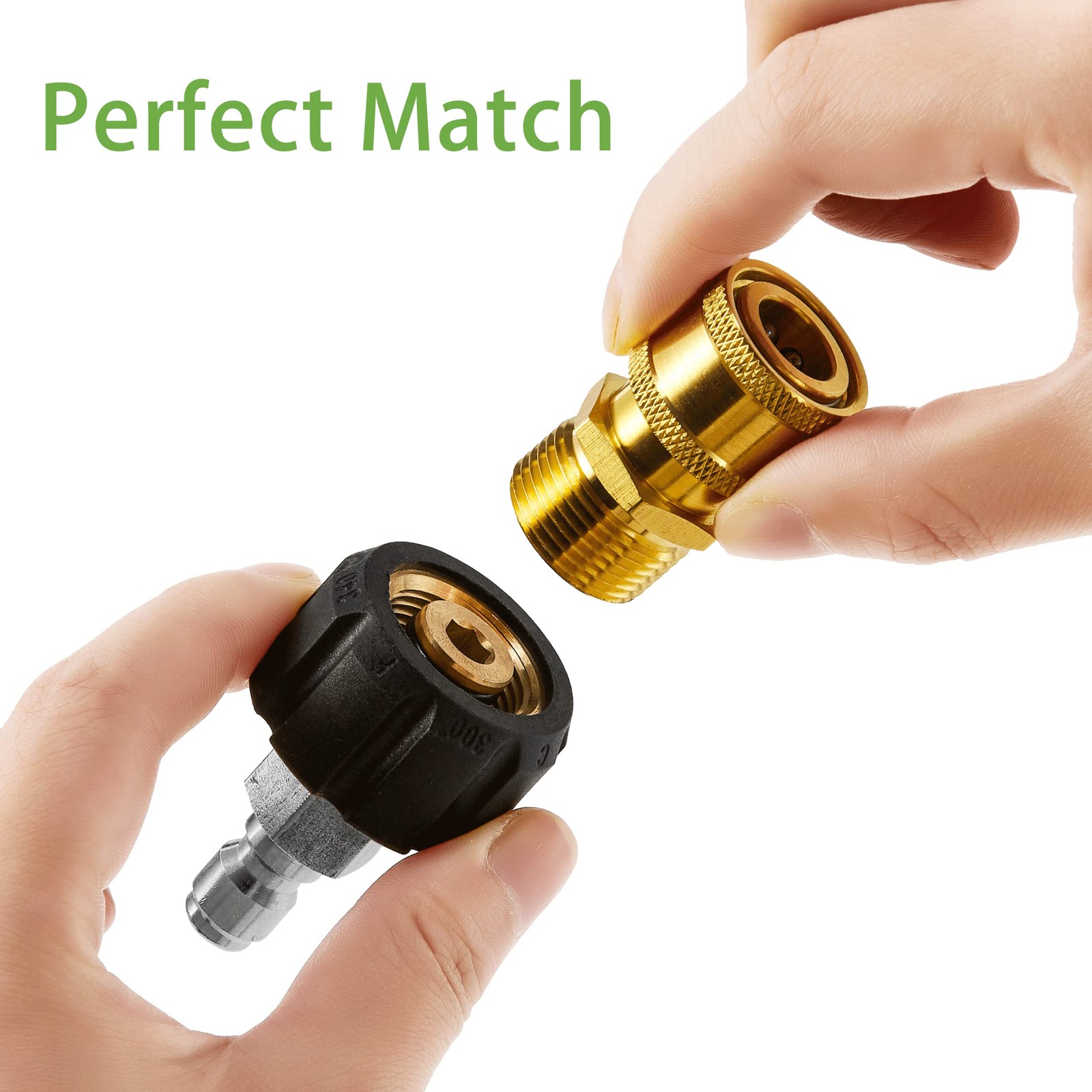 Pressure Washer Adapter Sets, M22 14mm to 1/4” Quick Connect Fittings kits, …