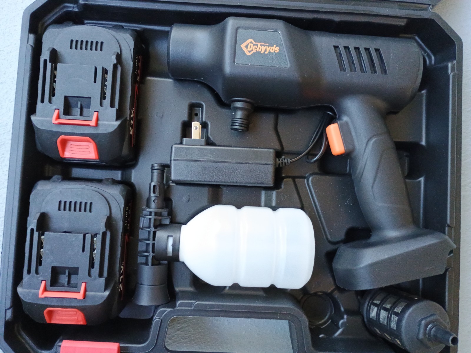 Portable Cordless Pressure Washer, 2 Rechargeable 4.0Ah Batteries 6 In 1