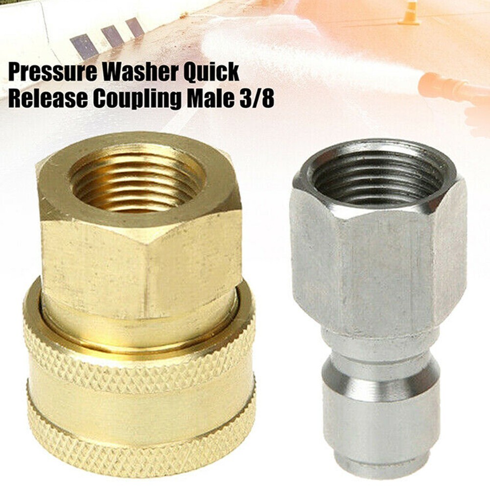 Pressure Washer Quick Release G3/8 Male/Female Fitting Coupling Probe Connector