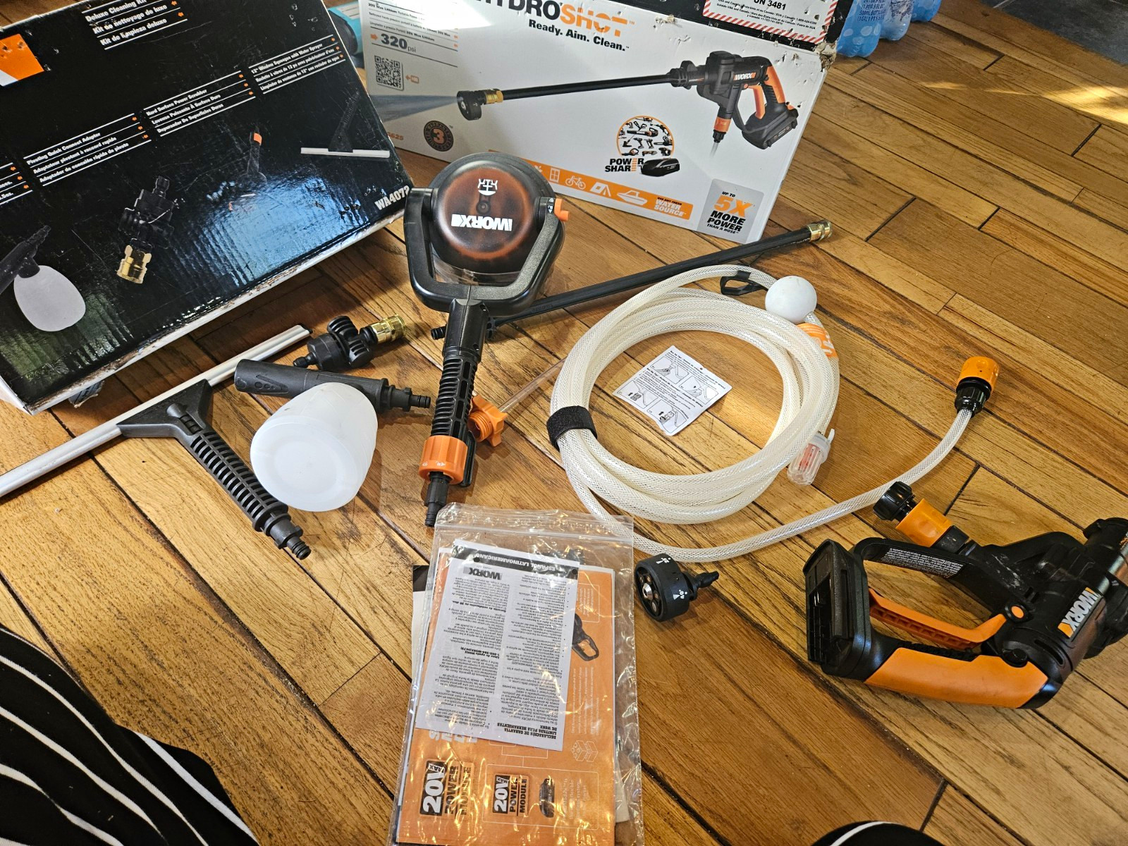 WORX Hydroshot WG4071 320 PSI Corded Electric Pressure Washer Kit No Battery/chr