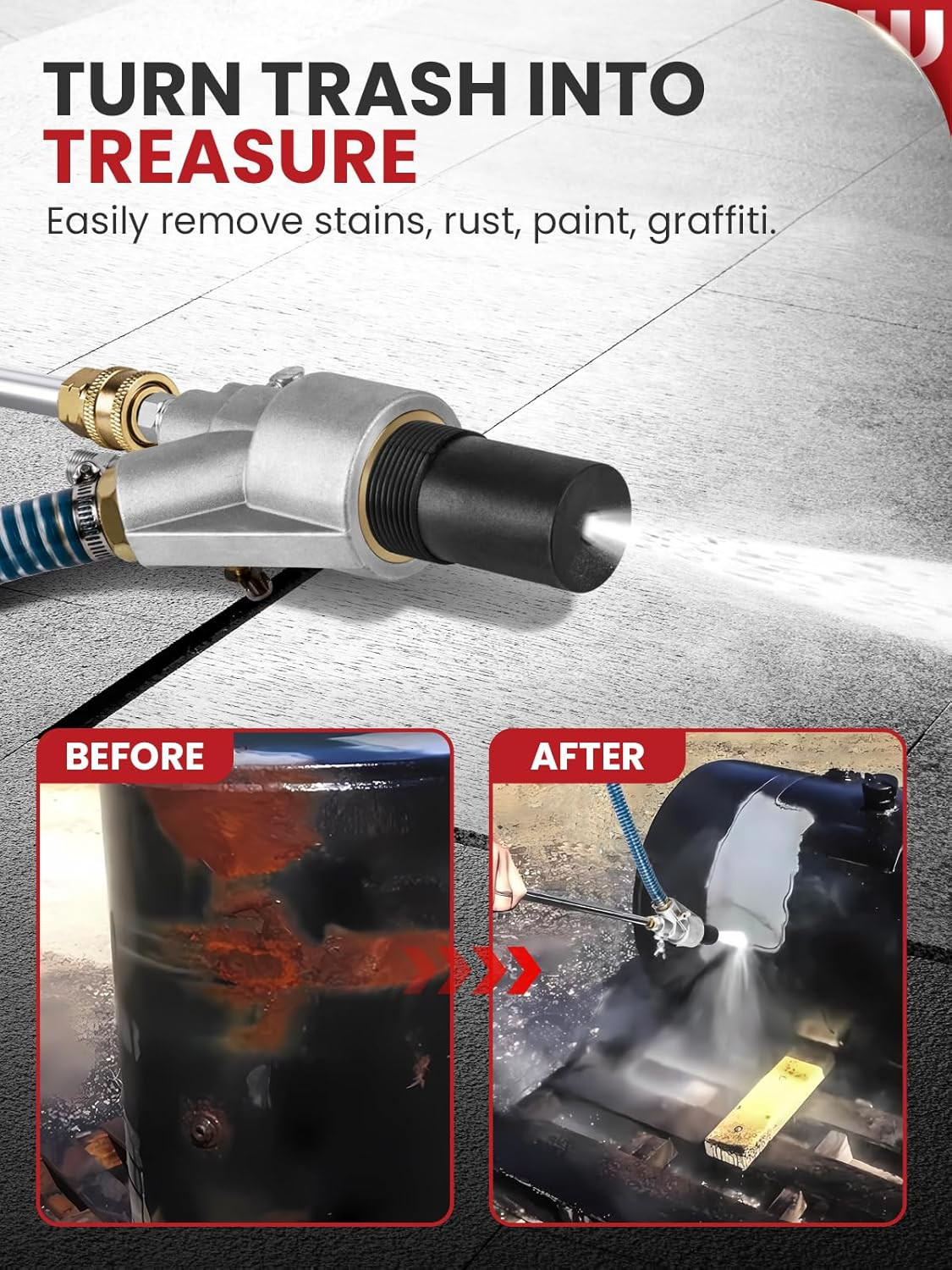 Pressure Washer Sandblasting Kit, Wet Sand Blaster for Pressure Washer up to …