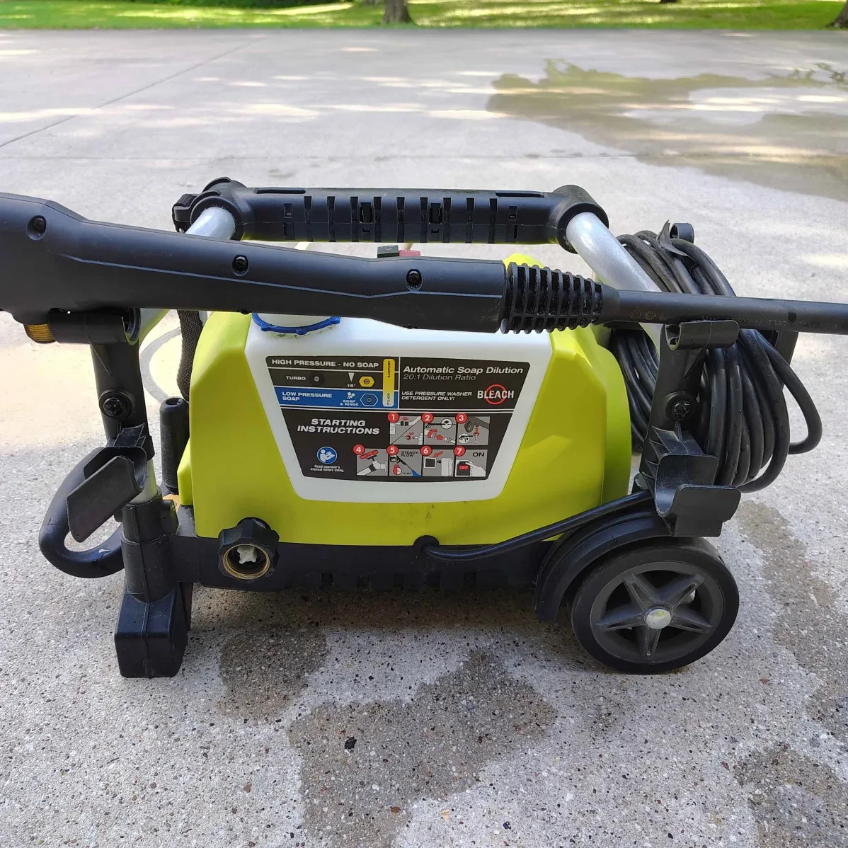 Ryobi RY1419MT 1900 PSI 1.2 GPM Electric Pressure Washer (USED)