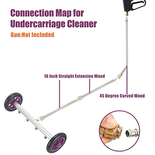 Pressure Washer Undercarriage Cleaner – 16 Inch Power Washer Under Carriage