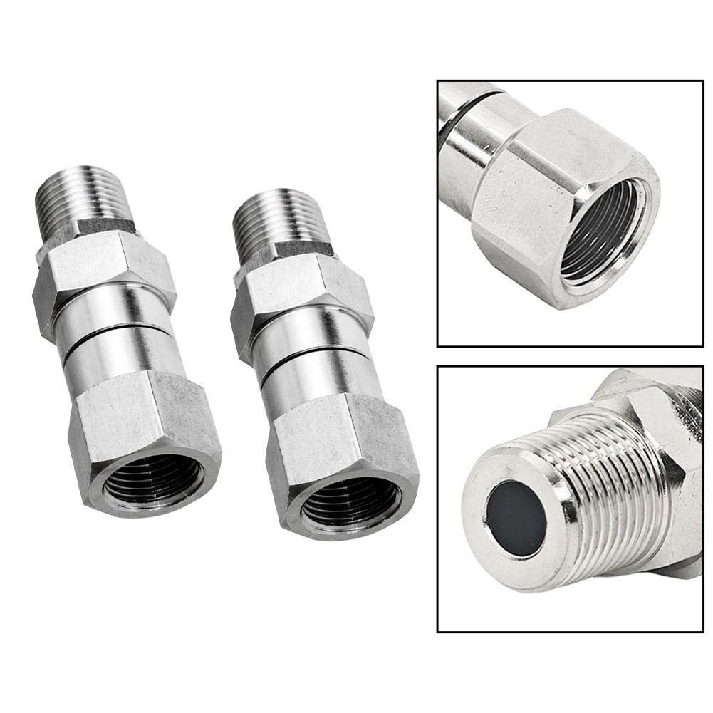 Pressure Washer Swivel Connector Stainless Steel 360 Rotation Up to 4000 PSI