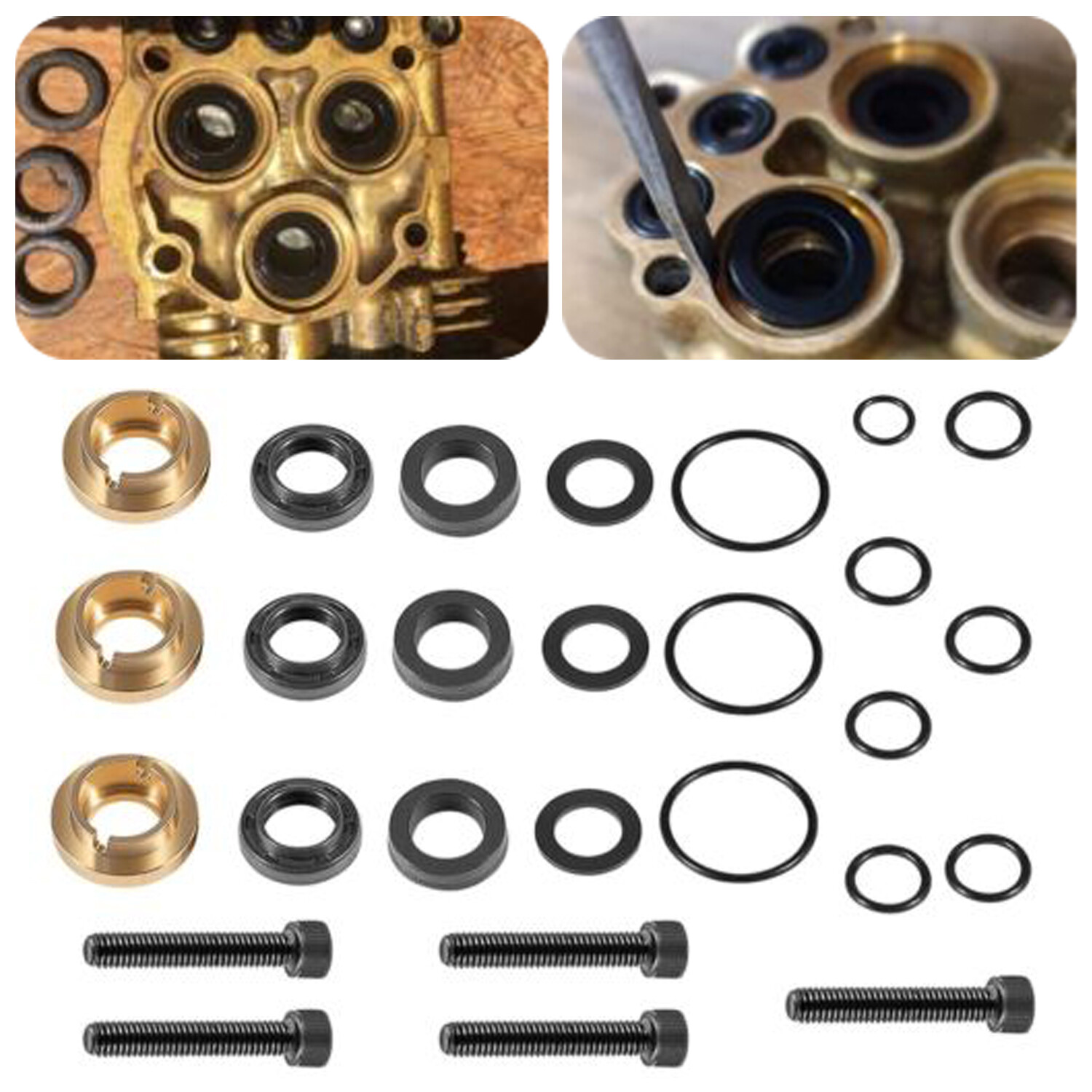 Pressure Washer Seal Kit 190595GS 190711GS Replace for Briggs & Stratton (27PCS)