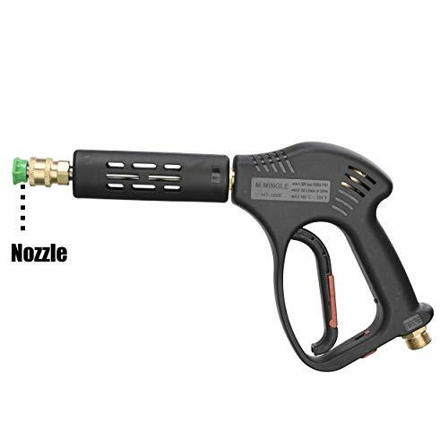 Short High Pressure Washer Gun 5000 PSI Replacement For Hot And Cold Water Parts