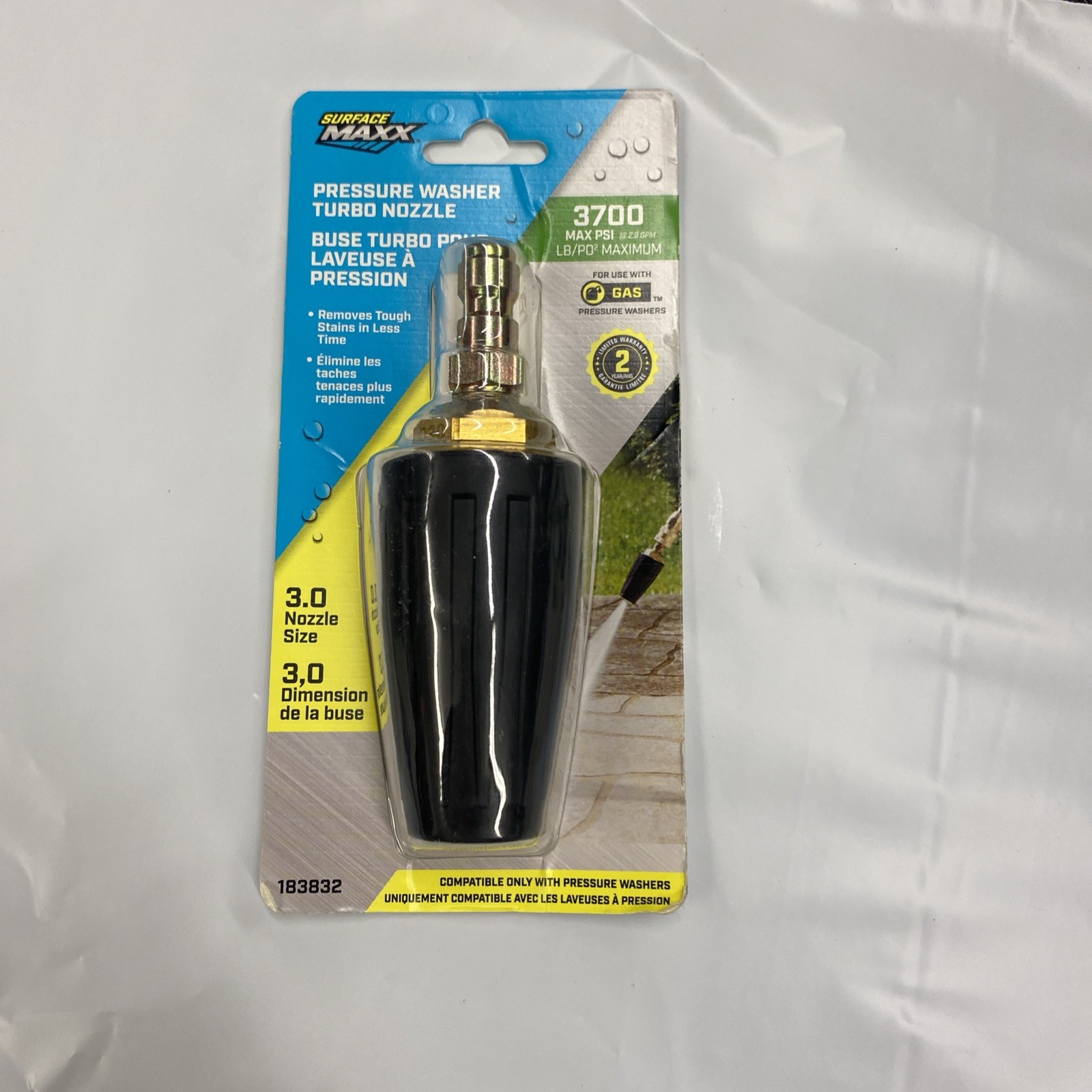 NEW Surface Maxx Turbo Nozzle 3600 PSI Pressure Washer Nozzle 0183832