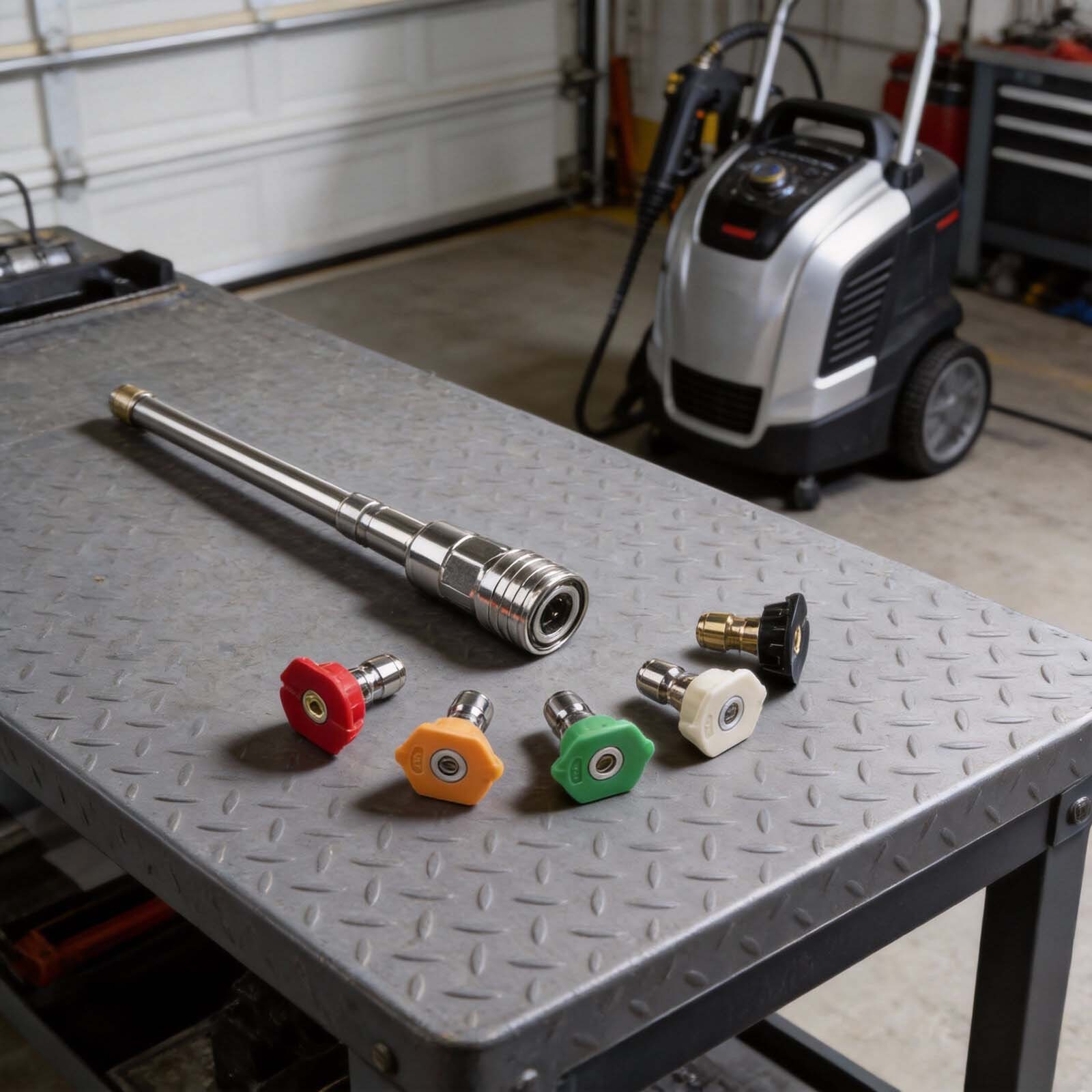 14 Inch Stainless Steel Connector for Pressure Washers Designed for Durability