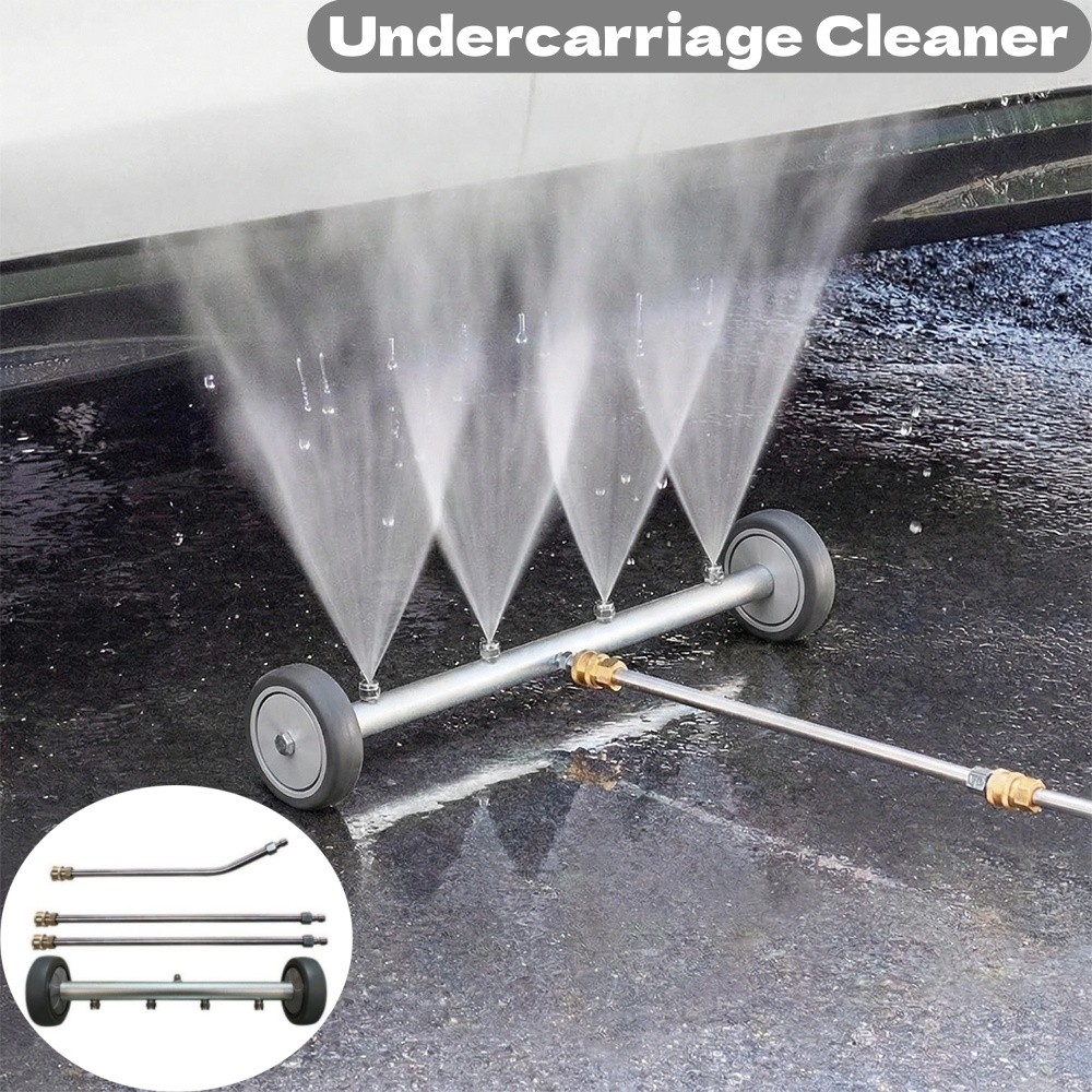 4000 PSI Under Car Pressure Washer Undercarriage Cleaner Underbody Wash Broom