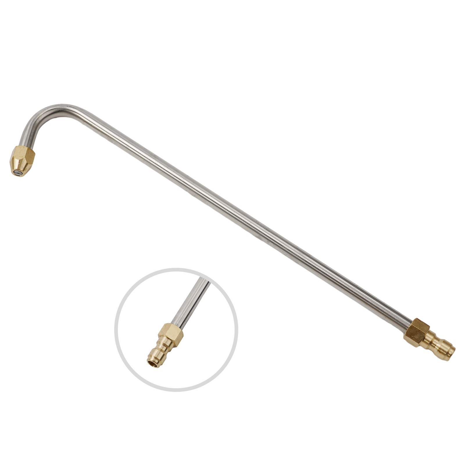 Auto Cleaning Tool Wash Nozzle Angled Stainless Steel Work Efficiency