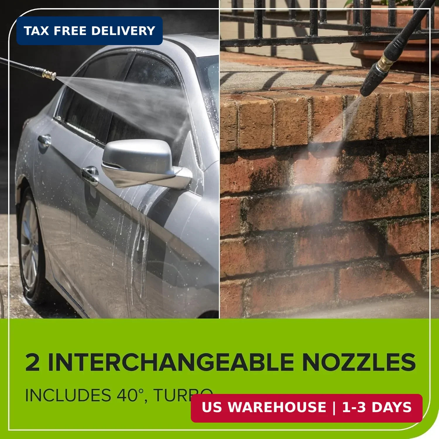 Greenworks 1800 PSI (1.1 GPM) Electric Pressure Washer PWMA Certified