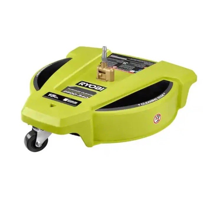 RYOBI 15″ 3400 PSI Gas Pressure Washer Surface Cleaner w/Caster Wheels RY31SC15