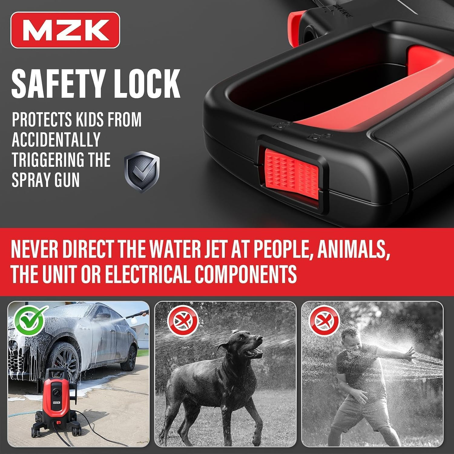 4800PSI Pressure Washer with 4 Quick-Connect Nozzles, Foam Cannon for Easy Repla