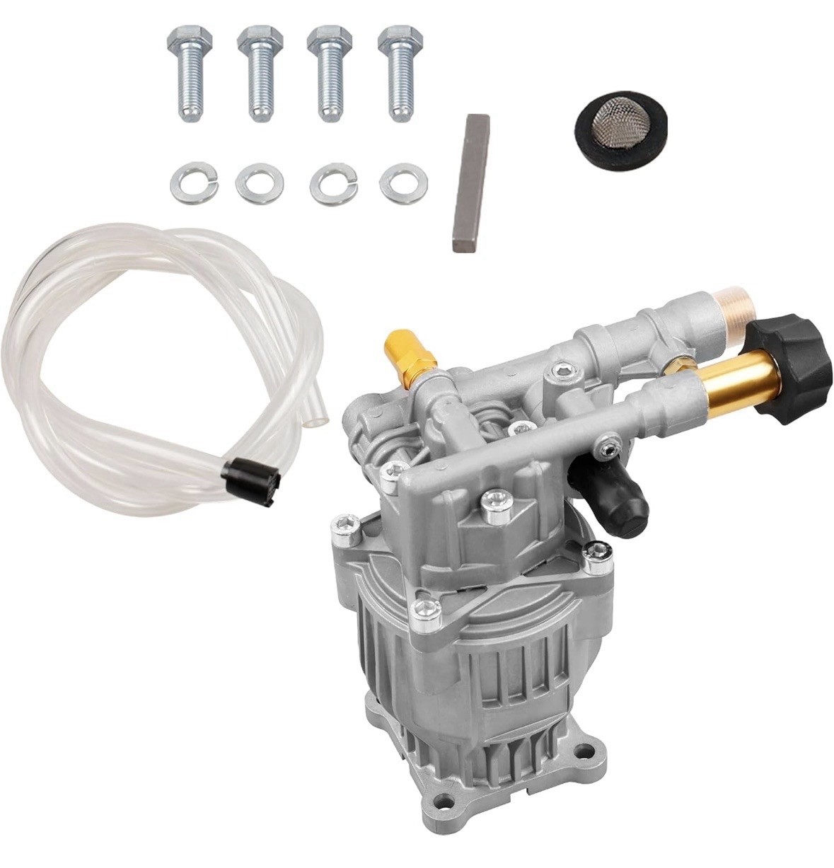 90028 Horizontal Pressure Washer Pump Kit Aluminum 2.4 GPM 3300 PSI Power 3/4″